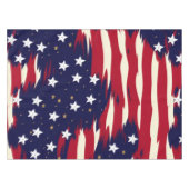 Patriottische golven tafelkleed (Voorkant (Horizontaal))