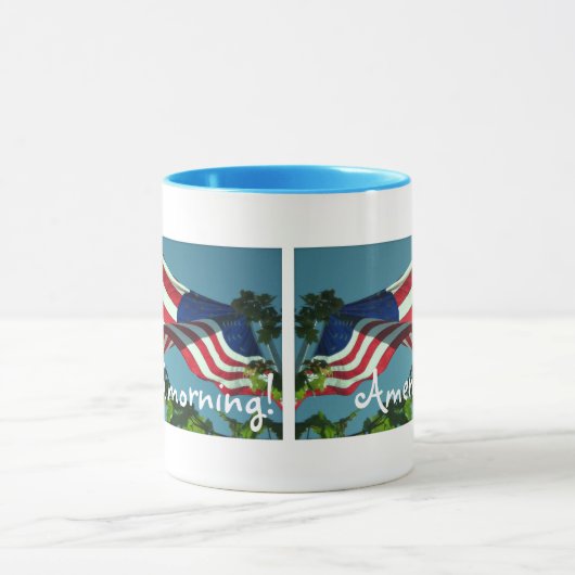 Patriottische Good Morning America Beverage Mok (Midden)