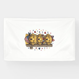 Patriottische Gouden Retriever Pups Vintage T-shir Spandoek