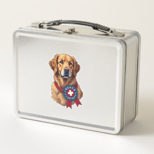 Patriottische Gouden Retriever Reddings Vintage T-