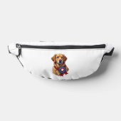 Patriottische Gouden Retriever Reddings Vintage T- Heuptasje (Liggend)