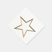 Patriottische goudster moderne elegante feestdag servet (Hoek)