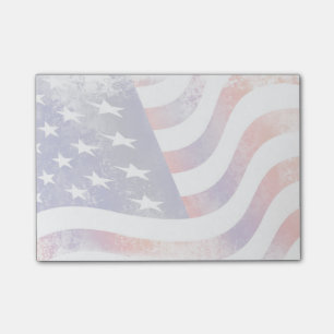 Patriottische graatstijl, afgevapt Amerikaanse vla Post-it® Notes