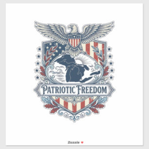 Patriottische Great Lakes Pride Vector Grafische T Sticker
