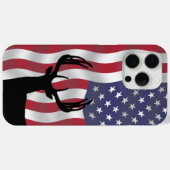 Patriottische Grote Gelaagde Deer Case-Mate iPhone Case (Achterkant (horizontaal))
