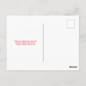 Patriottische Groundhog Day Briefkaart (Achterkant)