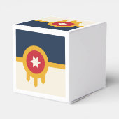 Patriottische gunstbox met Vlag van Tulsa City Bedankdoosjes (Achterkant)