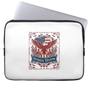 Patriottische Halloween Vector Grafische T-shirt Laptop Sleeve