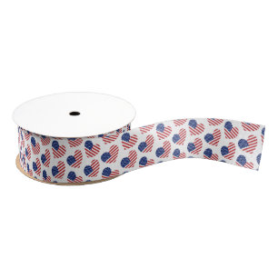 Patriottische Harten Grosgrain Lint