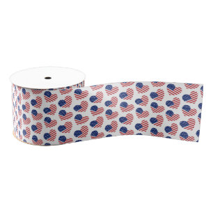 Patriottische Harten Grosgrain Lint