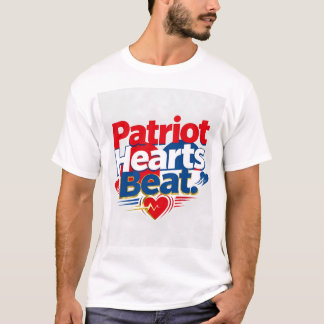 Patriottische Hartslag Kunst T-shirt