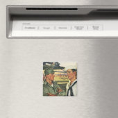 patriottische helden, militaire Mannen in uniform Magneet (Insitu (Vaatwasser))