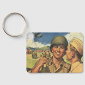  patriottische helden, militaire Mannen Sleutelhanger (Achterkant)