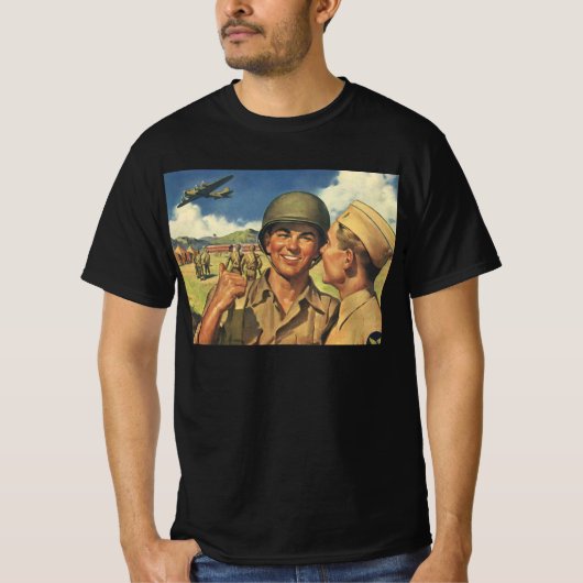patriottische helden, militaire Mannen T-shirt (Voorkant)