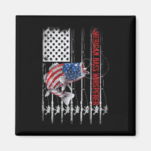 Patriottische Hengelaars Amerikaanse B Pro Fluiste Magneet