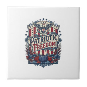 Patriottische herfst oogst vector grafische T-shir Tegeltje