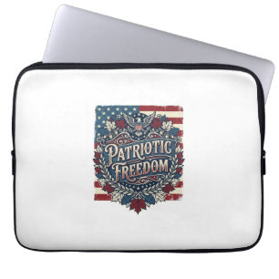Patriottische herfstbladeren vector grafische T-sh Laptop Sleeve