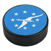 Patriottische hockeypuck met vlag van Corpus Chris Hockey Puck (3/4)