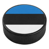 Patriottische hockeypuck met vlag van Estland Hockey Puck (3/4)