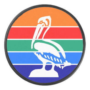 Patriottische hockeypuck met vlag van Sint-Petersb Hockey Puck