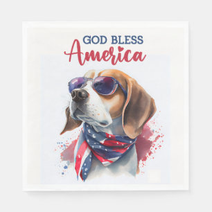 Patriottische Hond-Beagle Servet