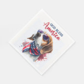 Patriottische Hond-Beagle Servet (Hoek)