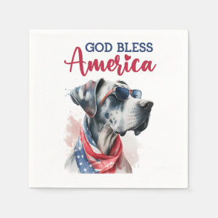 Patriottische Hond-Great Dane Servet