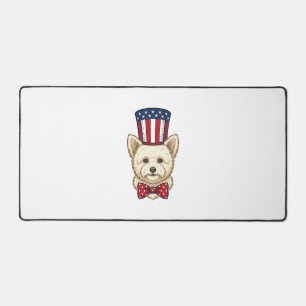 Patriottische Hond Hoed Vintage Vector Design_1 Bureaumat