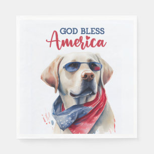Patriottische Hond-Lab Servet