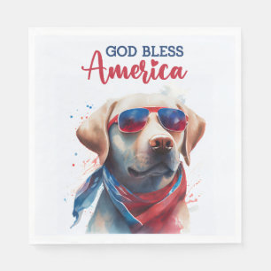 Patriottische Hond-Lab Servet