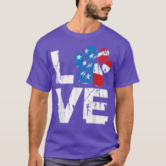 Patriottische hond Patriotic American T-shirt