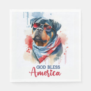 Patriottische Hond-Rottweiler Servet