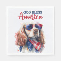 Patriottische Hond-Spaniel