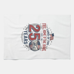 Patriottische honkbal 250 jaar vintage shirt ontwe theedoek