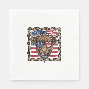 Patriottische Hoogland Koe Oude Vlag Grafisch_1 Servet