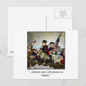 Patriottische Humoristische Cartoon Gift! Briefkaart (Voorkant / Achterkant)