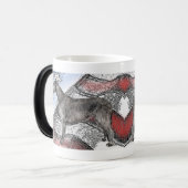 Patriottische Ierse Wolfshond Magische Mok (Voorkant links)