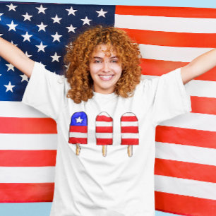Patriottische ijslolly t-shirt