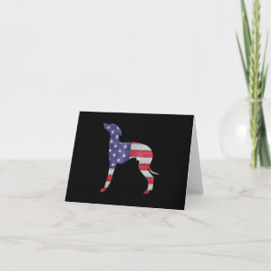 patriottische italiaanse vlag embroide notitiekaartje