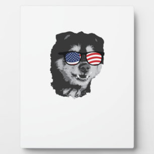 Patriottische Jack Russell Terrier Fotoplaat