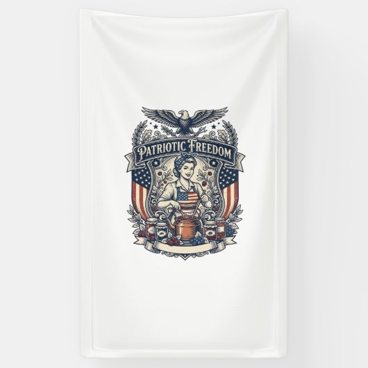 Patriottische Jam Maker Spandoek (Verticaal)