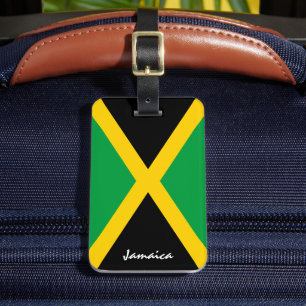 Patriottische Jamaicaanse Vlag Bagage Labels, Jama Bagagelabel