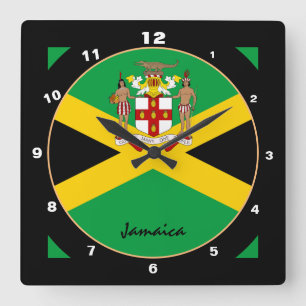Patriottische Jamaicaanse vlag, Jamaica Home / des Vierkante Klok
