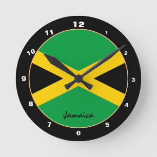 Patriottische Jamaicaanse vlag, Jamaica Home/desig Ronde Klok