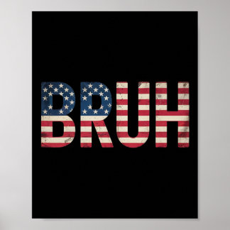 Patriottische Jongens Tieners Kinderen Mannen Vint Poster