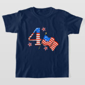 Patriottische juli Vierde petten partij T-Shirt (Laagn)