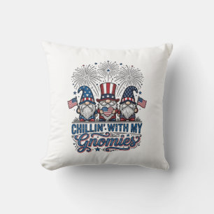 Patriottische Kabouter Chillin Met Mijn Kabouter T Kussen