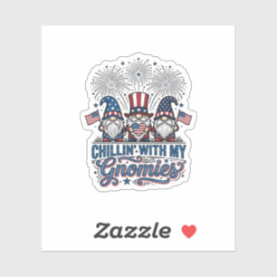 Patriottische Kabouter Chillin Met Mijn Kabouter T Sticker