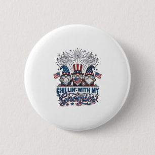 Patriottische Kabouter Chillin Met Mijn Kabouters  Ronde Button 5,7 Cm