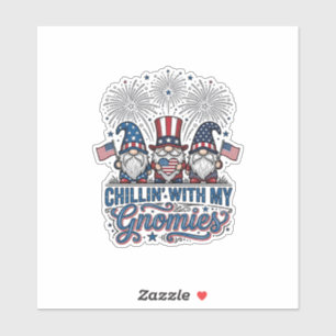 Patriottische Kabouter Chillin Met Mijn Kabouters  Sticker
